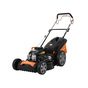Petrol lawn mower with 4-in-1 drive