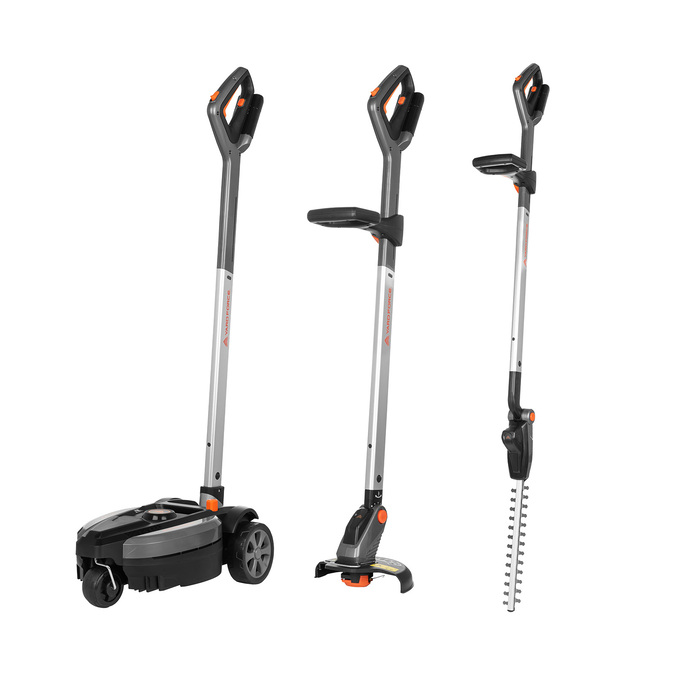"3-in-1 iFlex" akumuliatorinė vejapjovė, žoliapjovė ir žirklės 12 V, 23 cm