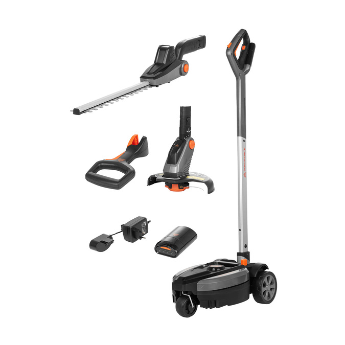 "3-in-1 iFlex" akumuliatorinė vejapjovė, žoliapjovė ir žirklės 12 V, 23 cm