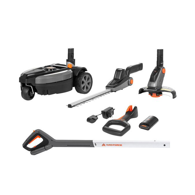 "3-in-1 iFlex" akumuliatorinė vejapjovė, žoliapjovė ir žirklės 12 V, 23 cm