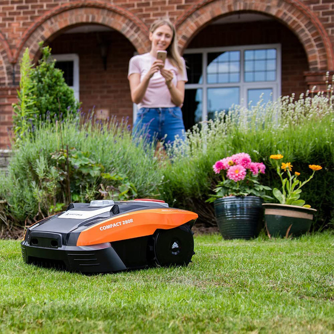 Kompaktiškas 400RIS pjovimo robotas Wi-Fi, lietaus jutiklis