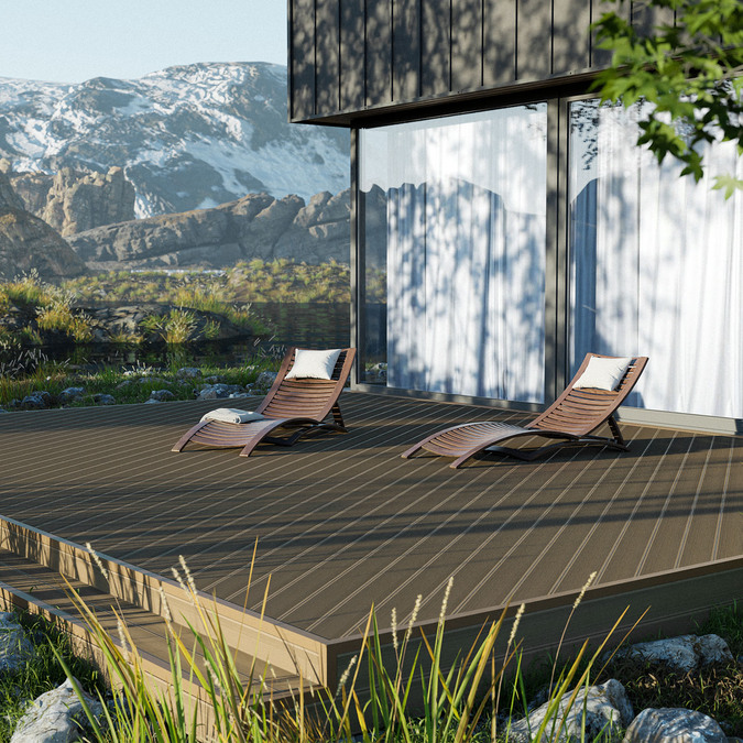 Bergdeck Kolory Świat terrace board Scandinavia Ek 2.4m
