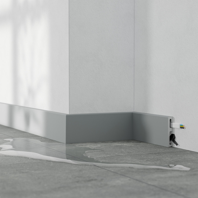 Skursteņu dēlis Alpha 80 mm 2,4 m Pelēks