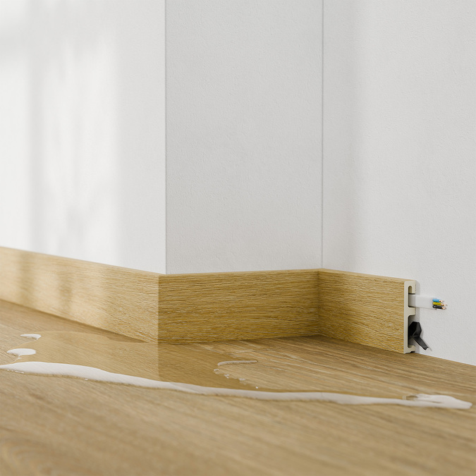 Alpha skirting board 80 mm 2,4 m Royal Oak