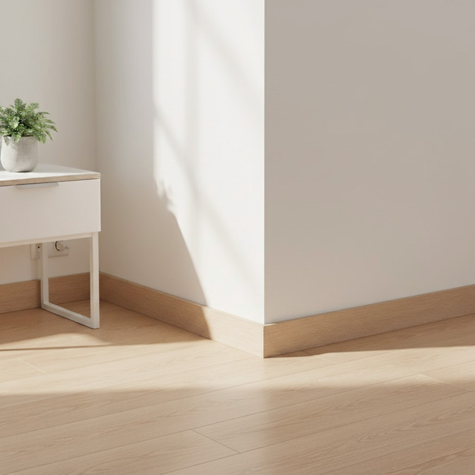 Плинтус Альфа 80 мм 2,4 м Дуб Ария