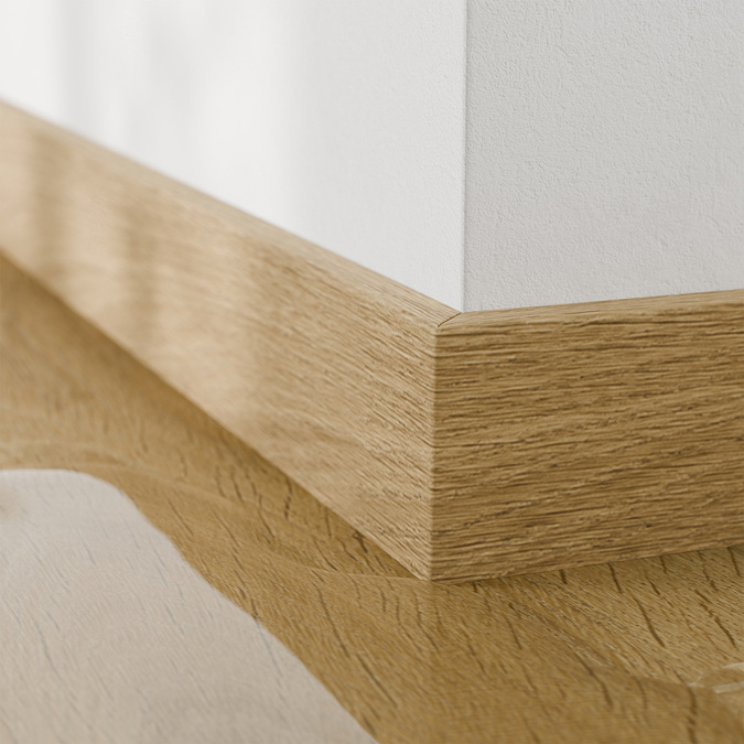 Плинтус Альфа 80 мм 2,4 м Фокси