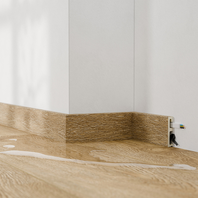 Bravo grīdlīstes 80 mm 2,4 m Intensīvs