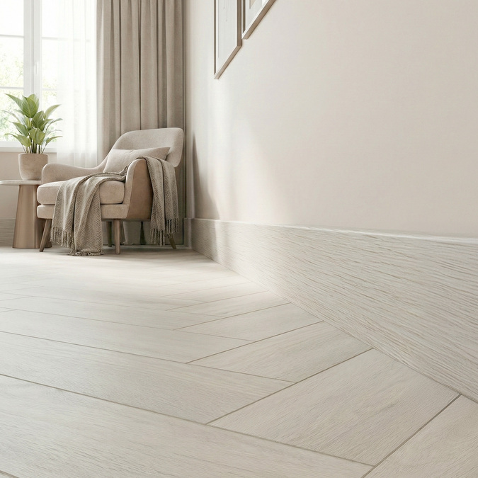 Alpha skirting board 80 mm 2,4 m Mint Oak